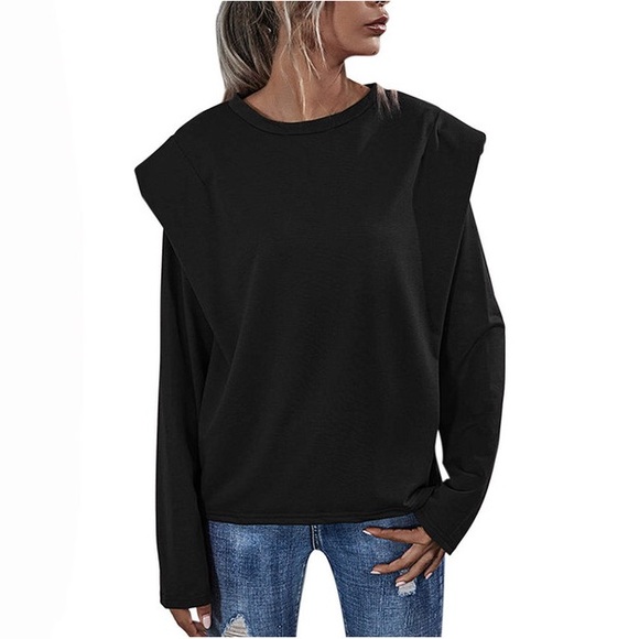 Shoulder Pad Sweatshirt - Picture 2 of 2